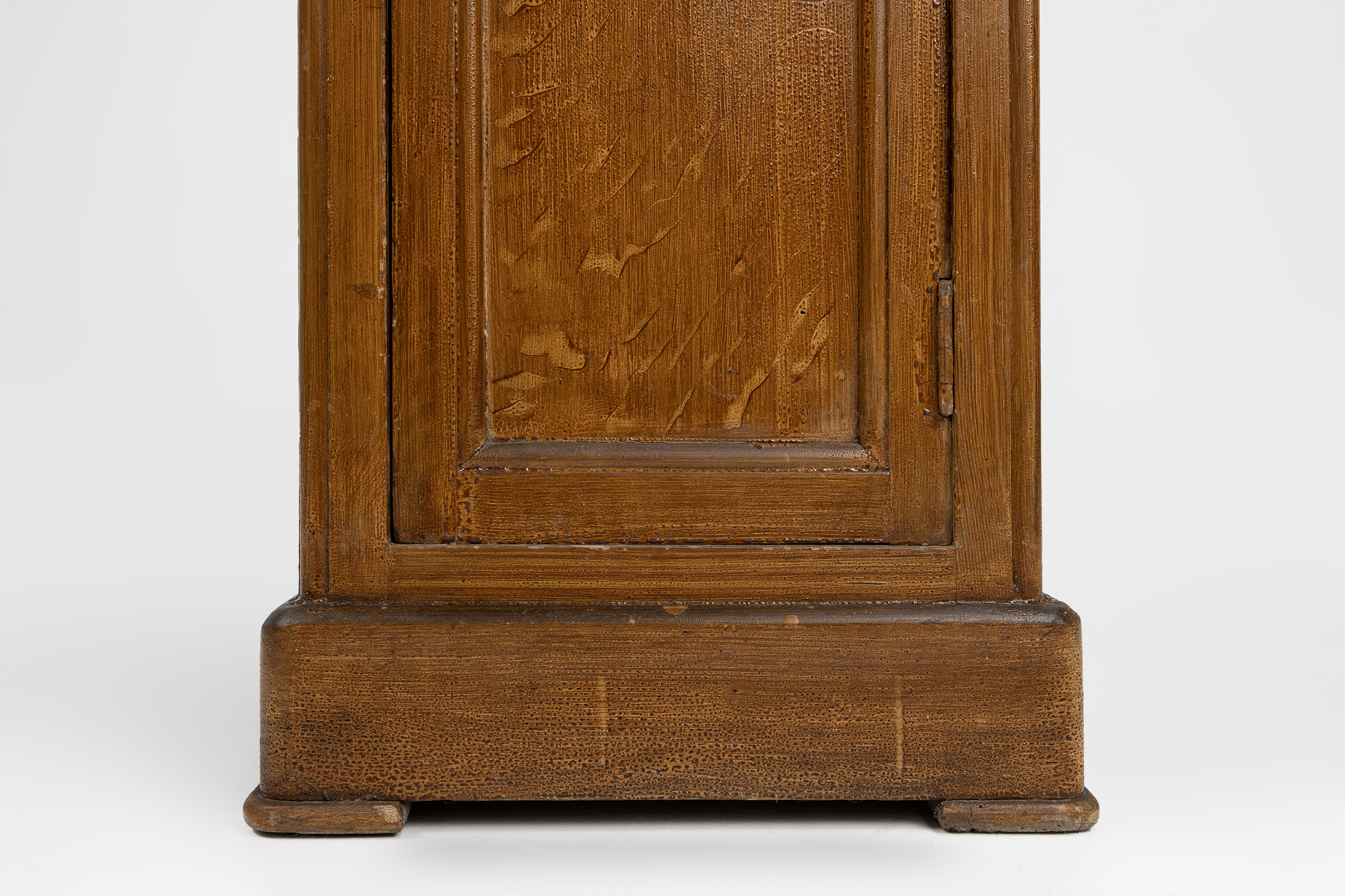 French Art Deco nightstand in varnished wood, ca. 1930thumbnail